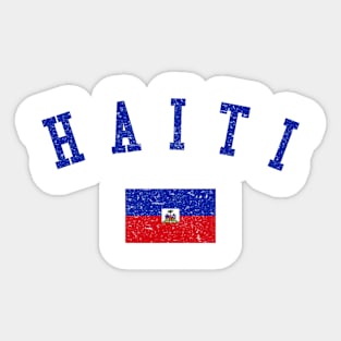 Haiti Country Heritage Flag Sticker